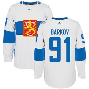 Herren Team Finland #91 Aleksander Barkov Authentic Weiß Heim 2016 World Cup